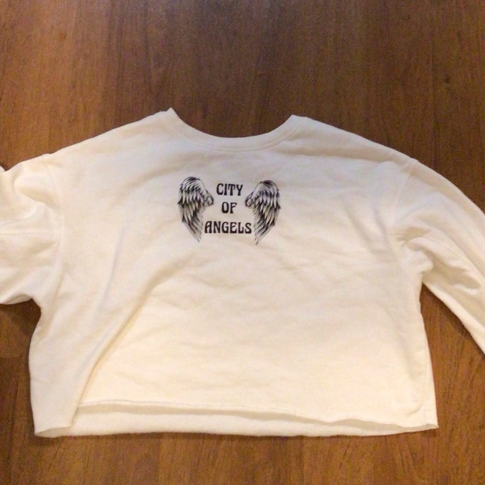 City of angels large cropped sweatshirt